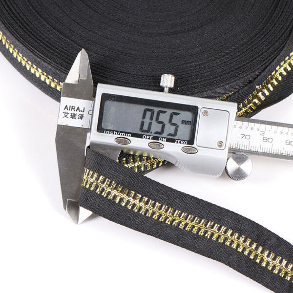 Gold & Silver Metallic Jacquard Webbing – 2.0-2.5cm Twill Polyester Decorative Ribbon for Apparel & Packaging Trim