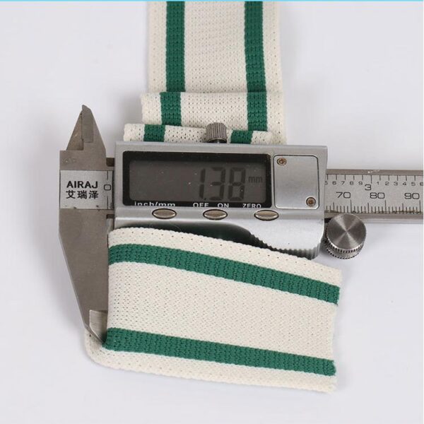 Black and White Striped Ribbed Jacquard Knit Tape – 4cm to 6cm Sport Style Side Trim for Casualwear