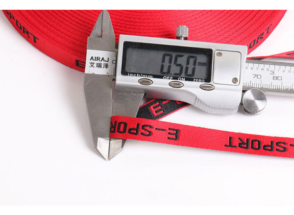 1cm E-SPORT Letter Jacquard Webbing – High-Density Polyester Trim Tape for Garment Decoration