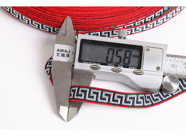 1cm E-SPORT Letter Jacquard Webbing – High-Density Polyester Trim Tape for Garment Decoration