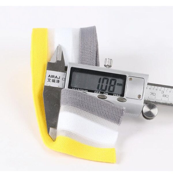 5cm Breathable Colorful Polyester Knit Tape with Mesh – Side Trim Webbing for Sportswear & Casual Pants