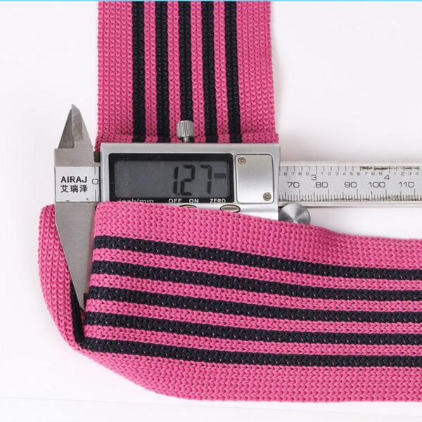 6.5cm Wide Striped Intercolor Chunky Knit Tape – Polyester Warp-Knitted Trim for Sportswear Side Panels