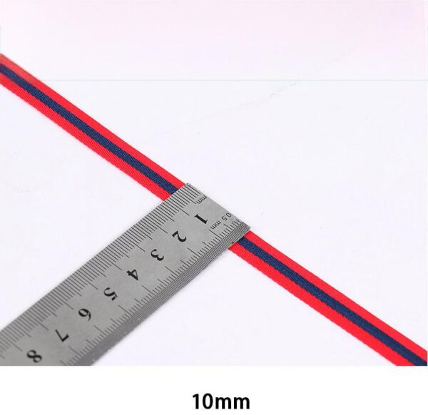 Multicolor Fishline Polyester Herringbone Webbing – 1.0–3.0cm Decorative Edge Trim for Garment & Bag Accessories