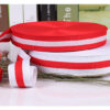 详情-10 Red-White-Blue Tricolor Polyester Webbing – 1.0–3.0cm Flat Weave Tape for Bag, Shoe & Garment Trim (300D)
