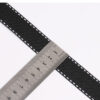 1CM Black Polyester Webbing with White Jump Stitch – Flat Woven Trim for DIY Accessories, Hair Bows & Decorative Crafting