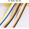 In-Stock 100D Dense Weave Mélange Stripe Polyester Tape – 3-Color Trim Webbing for Garment Necklines, Bags & DIY Projects