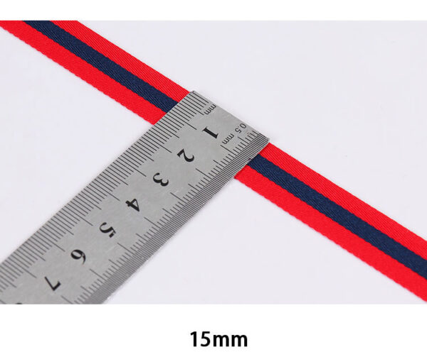 Multicolor Fishline Polyester Herringbone Webbing – 1.0–3.0cm Decorative Edge Trim for Garment & Bag Accessories