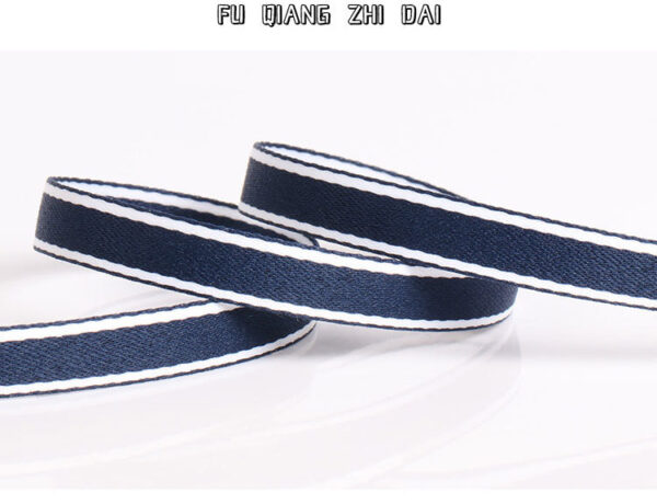 In-Stock 100D Dense Weave Mélange Stripe Polyester Tape – 3-Color Trim Webbing for Garment Necklines, Bags & DIY Projects