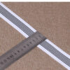 3.5CM Black & White Mélange Striped Polyester Webbing – 100D Densely Woven Trim for Garment Binding, DIY Crafts & Wholesale Supply
