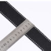 1CM Black Polyester Webbing with White Jump Stitch – Flat Woven Trim for DIY Accessories, Hair Bows & Decorative Crafting