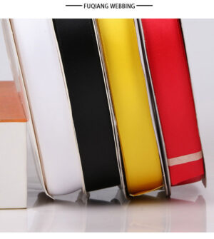 Custom Color Double-Faced High-Density Polyester Satin Ribbon – Wholesale Decorative Gift Wrap & Cake Box Tape for Weddings & DIY Crafts