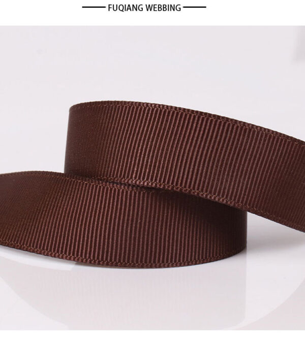 Custom Color Polyester Grosgrain Ribbon – Striped Ribbed Tape for Hair Bows, Garment Trim & DIY Accessories (Factory Stock Available)