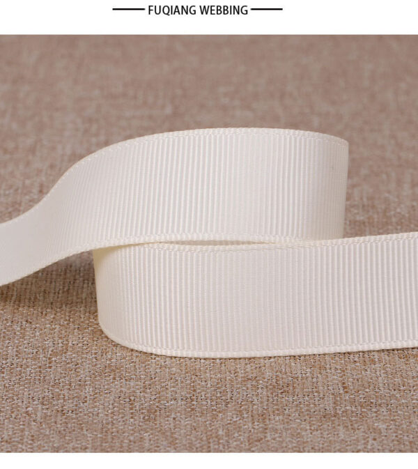Custom Color Polyester Grosgrain Ribbon – Striped Ribbed Tape for Hair Bows, Garment Trim & DIY Accessories (Factory Stock Available)