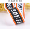 3cm Elastic Polyester Jacquard Logo Webbing – Custom Lettered Side Stripe Tape for Casual Pants