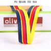 Lightweight Multicolor Herringbone Fishline Webbing – 1.0–2.0cm Polyester Trim for Garment, Bag & DIY Decoration