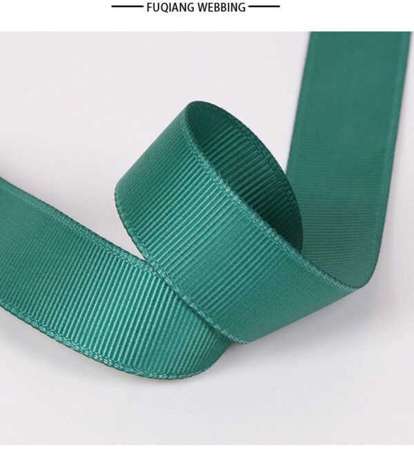 Custom Color Polyester Grosgrain Ribbon – Striped Ribbed Tape for Hair Bows, Garment Trim & DIY Accessories (Factory Stock Available)