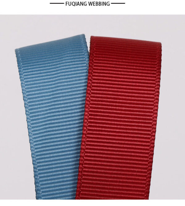 Custom Color Polyester Grosgrain Ribbon – Striped Ribbed Tape for Hair Bows, Garment Trim & DIY Accessories (Factory Stock Available)