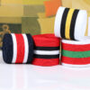 4.0cm Tricolor Polyester Knitted Webbing – Side Stripe Tape for Sports Pants & Apparel