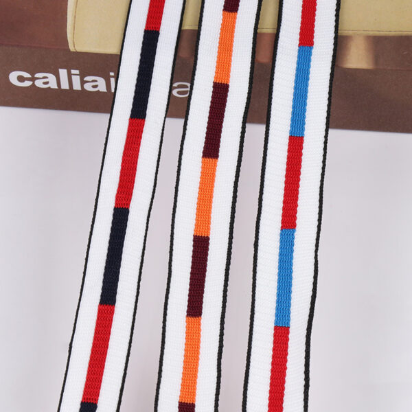 2.0cm Polyester Jacquard Knit Webbing – Sportswear Side Stripe & Garment Trim Tape
