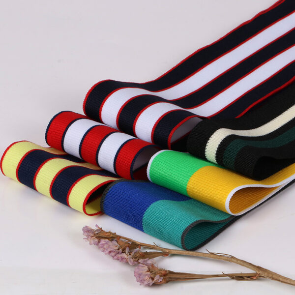 Warp Knitted Polyester Tape | Striped High-Density Trim 4.0–5.5cm