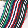 4.0cm Striped Polyester Knitted Tape | Single-Side Garment Edge Trim | Printable