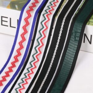 Fish Silk Polyester Knitted Tape 2.5cm/3.5cm | Colorful Mesh Trim