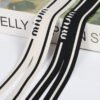 New 4cm Rib Jacquard Split Trim Polyester Elastic Side Tape
