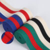 4cm / 3cm Elastic Striped Brushed Knit Rib Tape for Pants