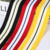 4.0cm Tricolor Striped Polyester Knitted Tape | Single-Side Pants Side Stripe Trim  🔗 Slug