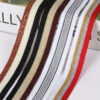 2.5cm Non-Elastic Polyester Knitted Tape with Metallic Thread | Warp Knit Trim for Pants