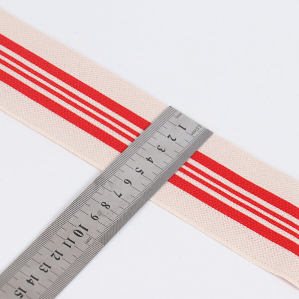 6cm Colorful Rib Knit Stripe Tape – Nylon-Like Jacquard Webbing for Sportswear & Casual Clothing