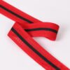 主图-03 2.5cm Polyester Knitted Mesh Tape | Striped Breathable Side Trim for Sportswear