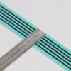 6cm Black and White Stripe Rib Knit Jacquard Tape – Nylon-Like Low-Stretch Trim for Pants Side Panels