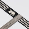 4cm Rib Knit Jacquard Tape – Polyester High-Stretch Trim for Sports & Casual Pants Side Decoration