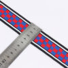 4cm / 5cm Polyester Jacquard Plain Knit Webbing – Multi-Color Checkered Trim for Bags & Garments