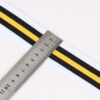 4.0cm Tricolor Polyester Knitted Webbing – Side Stripe Tape for Sports Pants & Apparel