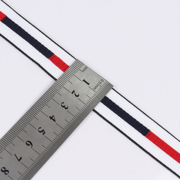 2.0cm Polyester Jacquard Knit Webbing – Sportswear Side Stripe & Garment Trim Tape