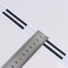 2.5cm Polyester Jacquard Knit Webbing – Black and White Decorative Trim
