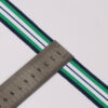 2.5cm Colorful Striped Warp Knitted Polyester Tape | Single-Side Trim for Garments
