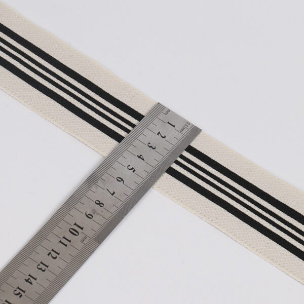 6cm Colorful Rib Knit Stripe Tape – Nylon-Like Jacquard Webbing for Sportswear & Casual Clothing