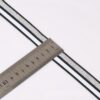2.5cm Metallic Polyester Knitted Tape | Striped Garment Trim for Pants & Apparel