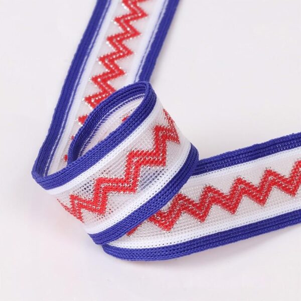 Fish Silk Polyester Knitted Tape 2.5cm/3.5cm | Colorful Mesh Trim