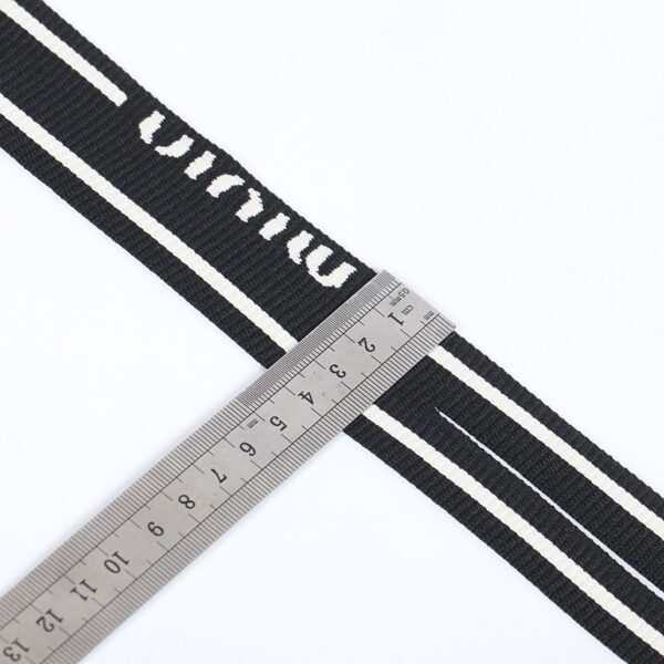 New 4cm Rib Jacquard Split Trim Polyester Elastic Side Tape