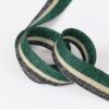 2.0cm Metallic Polyester Knitted Tape | Elastic Side Stripe Trim for Sportswear