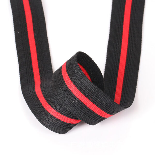 主图-05 2.5cm Polyester Knitted Mesh Tape | Striped Breathable Side Trim for Sportswear