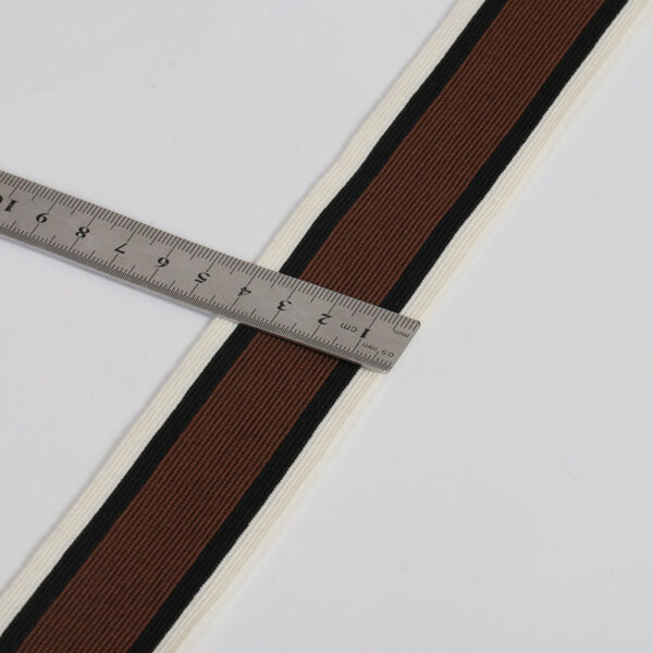 Polyester Elastic Striped Knitted Tape 4.0cm | Side Trim
