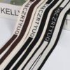 New 4cm Rib Jacquard Split Trim Polyester Elastic Side Tape