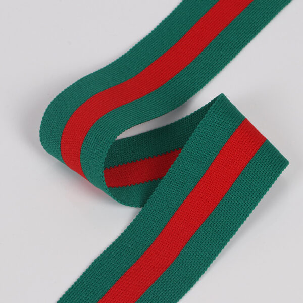 4cm / 3cm Elastic Striped Brushed Knit Rib Tape for Pants