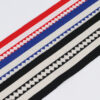 5cm Elastic Rib Jacquard Webbing – Polyester Knit Trim for Pants Side Stripes & Decorative Clothing Accessories