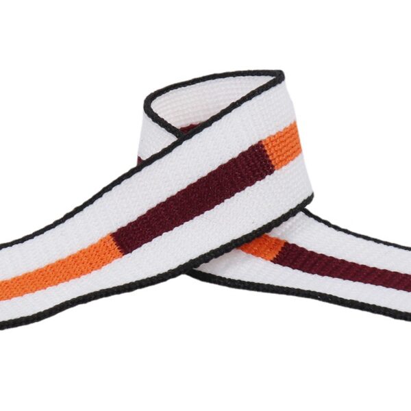 2.0cm Polyester Jacquard Knit Webbing – Sportswear Side Stripe & Garment Trim Tape